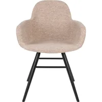 Zuiver Albert Kuip Soft Armstoel Beige - Set van 2