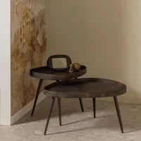 BePureHome Crude Bijzettafels Antique Bronze