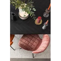 Zuiver OMG Velvet Eetkamerstoel Roze - Set van 2