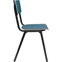 Zuiver Back To School Eetkamerstoel Mat Blauw - Set van 4