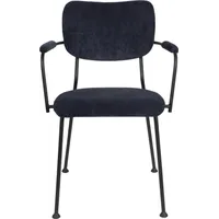 Zuiver Benson Armstoel Donkerblauw - Set van 2