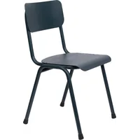 Zuiver Back To School Tuinstoel Grijs Blauw - Set van 2