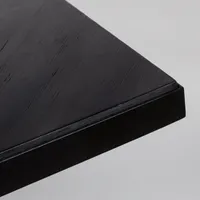 Zuiver Seth Tafel - 180x90x75 Cm - Zwart Houten Tafelblad - Metalen Poten