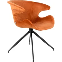 Zuiver Mia Armstoel Oranje - Set van 2