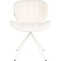 Zuiver OMG Eetkamerstoel Soft Off White - Set van 2