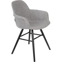 Zuiver Albert Kuip Soft Armstoel Lichtgrijs - Set van 2