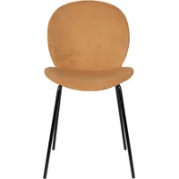 Zuiver Bonnet Eetkamerstoel Oker - Set van 2