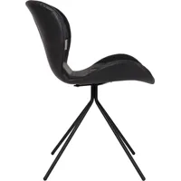Zuiver OMG LL Eetkamerstoel Zwart - Set van 2