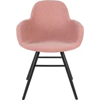 Zuiver Albert Kuip Soft Armstoel Roze - Set van 2