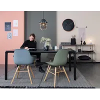 Zuiver Albert Kuip Eetkamerstoel - Groen - Set van 2