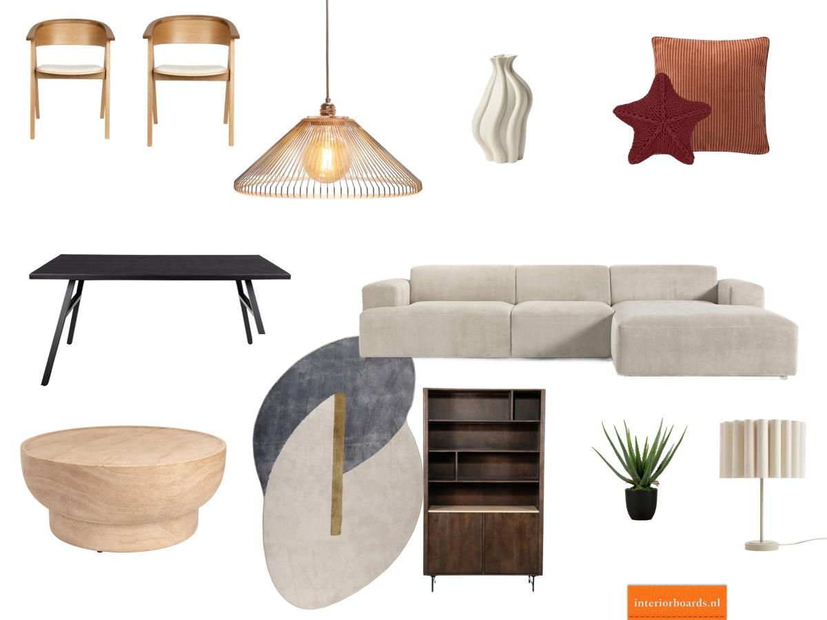 Moodboard: Living zacht en warm