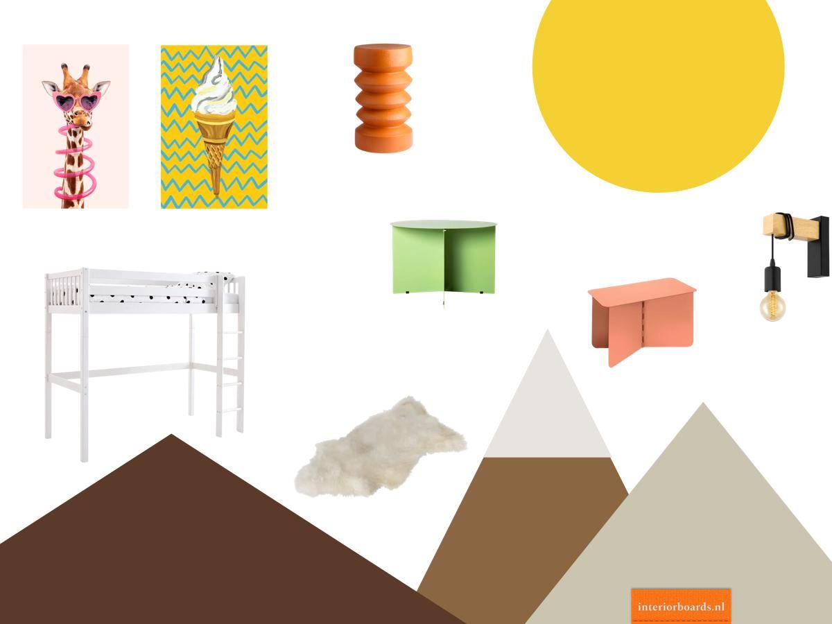Moodboard: Kinderkamer moodboard