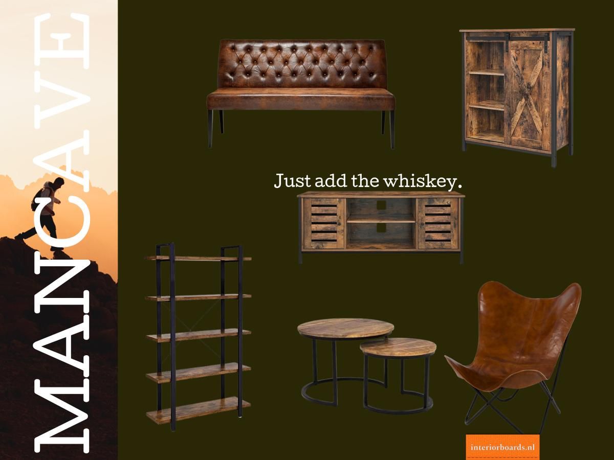 Moodboard: Mancave Retreat