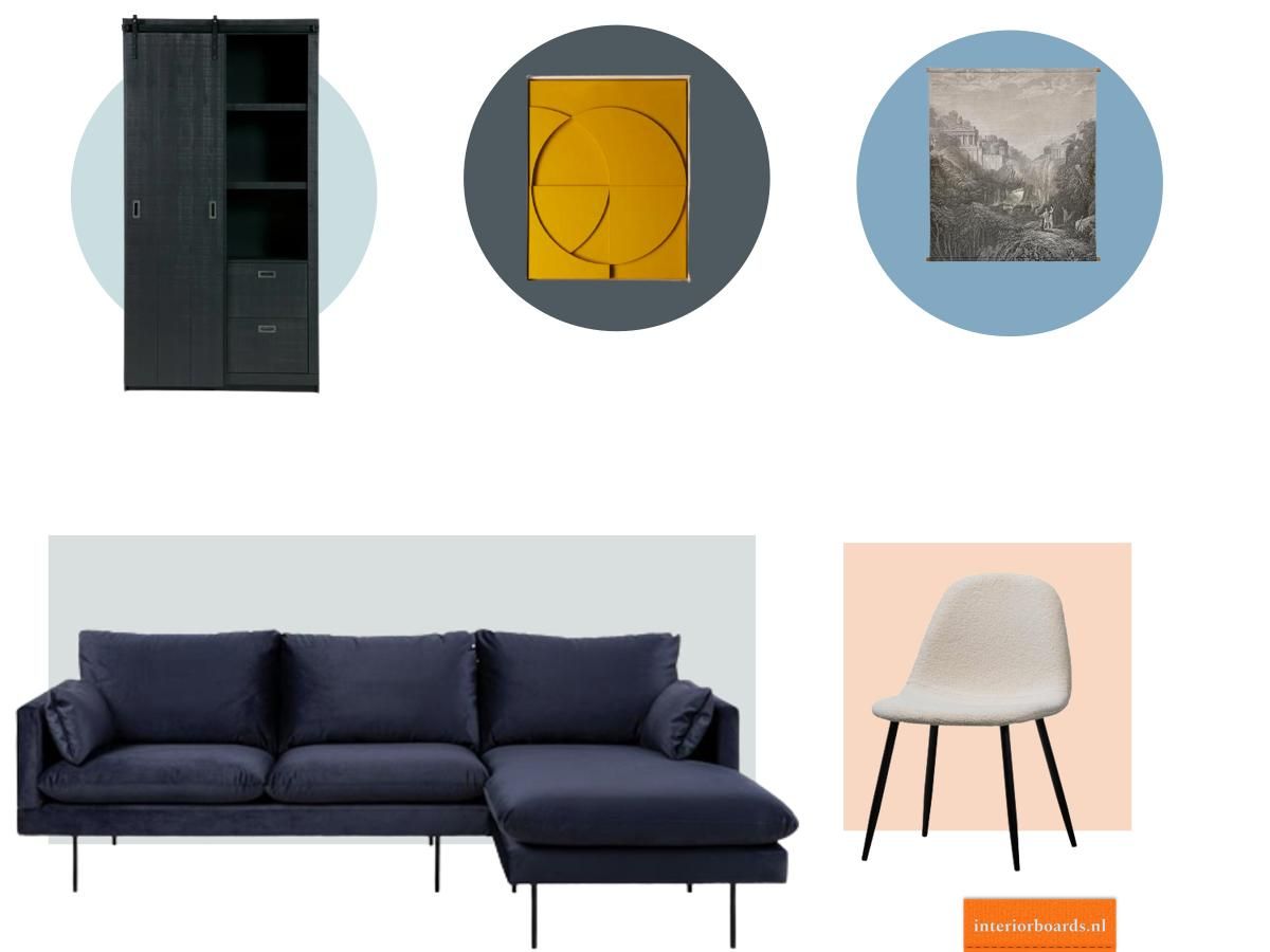 Moodboard: IJzig blauw